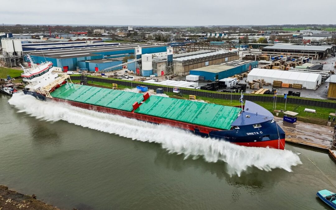 MV Greta C Officially Enters the Water